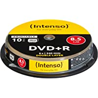 Intenso DVD + R 8.5GB DL Print.10 Cake Box Double - Paquete de 10